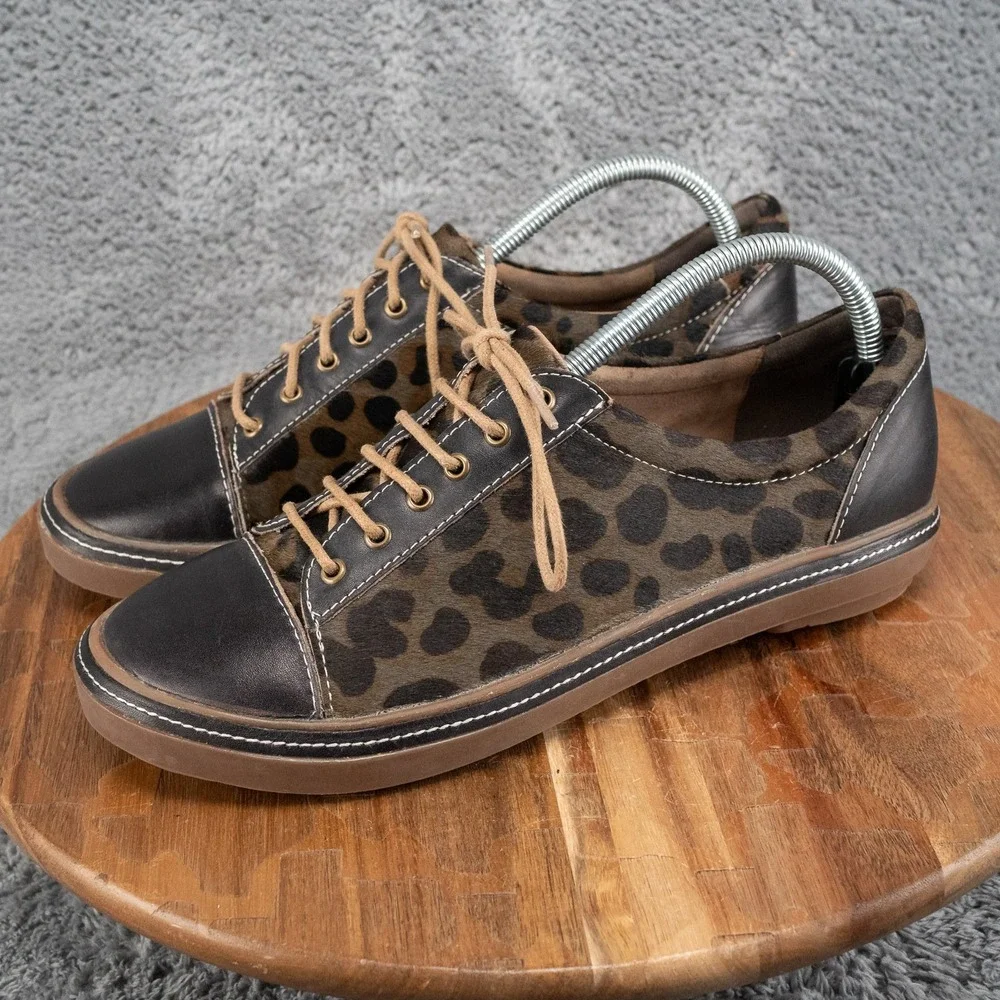 Women's L'Artiste Libbi Leopard Lace Up Sneakers Size EU42/US 10.5-11